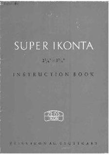 Zeiss Ikon Super Ikonta 2 manual. Camera Instructions.